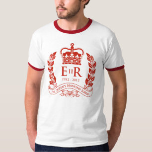 Jubileums- T-tröja för diamantjubileum T-shirt