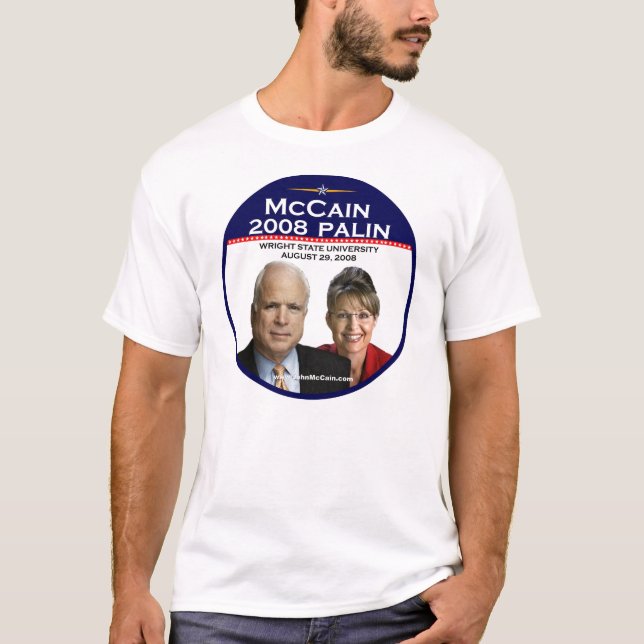 Jubileums- Wright för McCain Paulinmeddelande St Tee (Framsida)