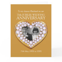 jubileumsfoto make i 75:e bröllop