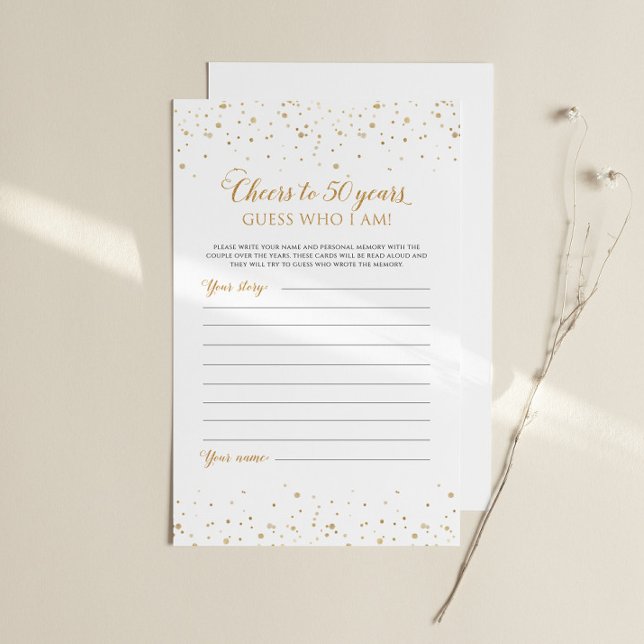 Jubileumspel Gäst Vem Är Jag - GAC37d (Anniversary Game Guest Who I Am)