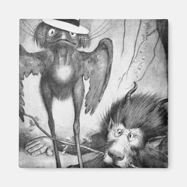 Jubjub Bird och Bandersnatch Magnet (Framsidan)