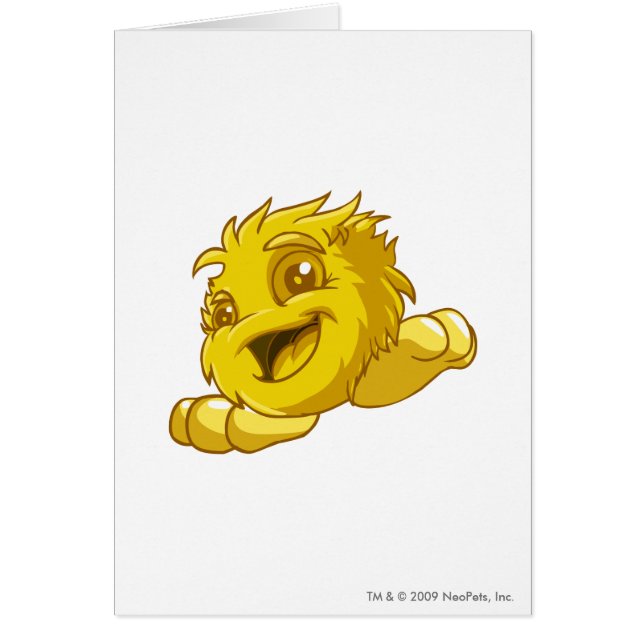 JubJub guld Hälsningskort (Framsidan)