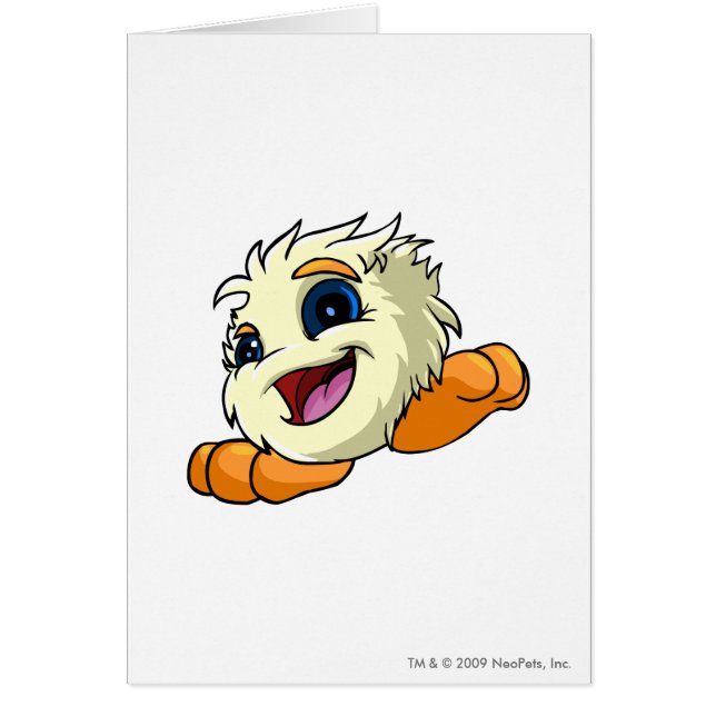 JubJub vit Hälsningskort (Framsidan)