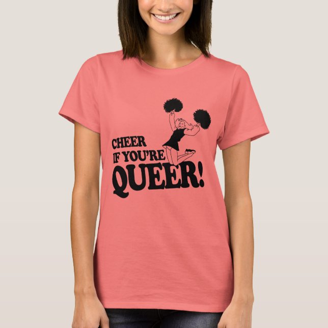 JUBLA OM DU ÄR QUEER TEE SHIRT (Framsida)