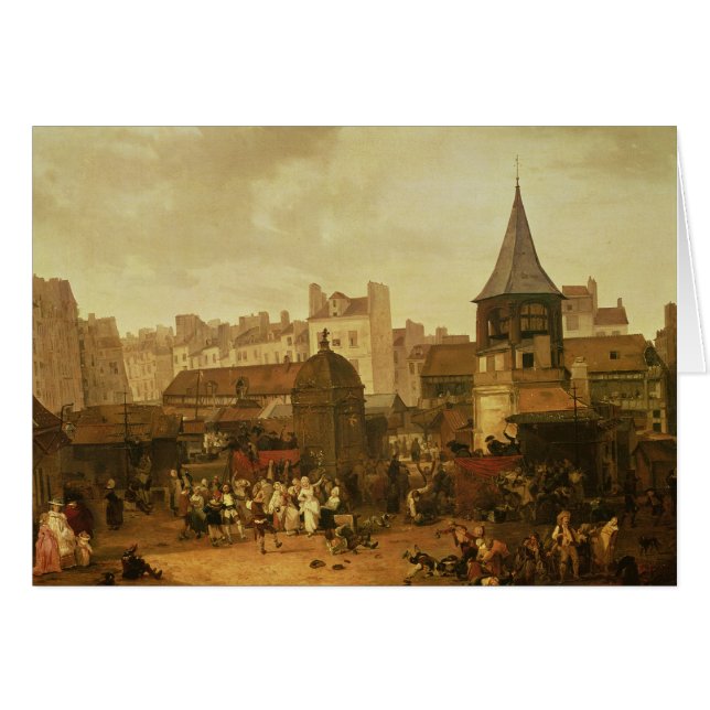 Jubla på Les Halles Hälsningskort (Framsidan Horizontal)