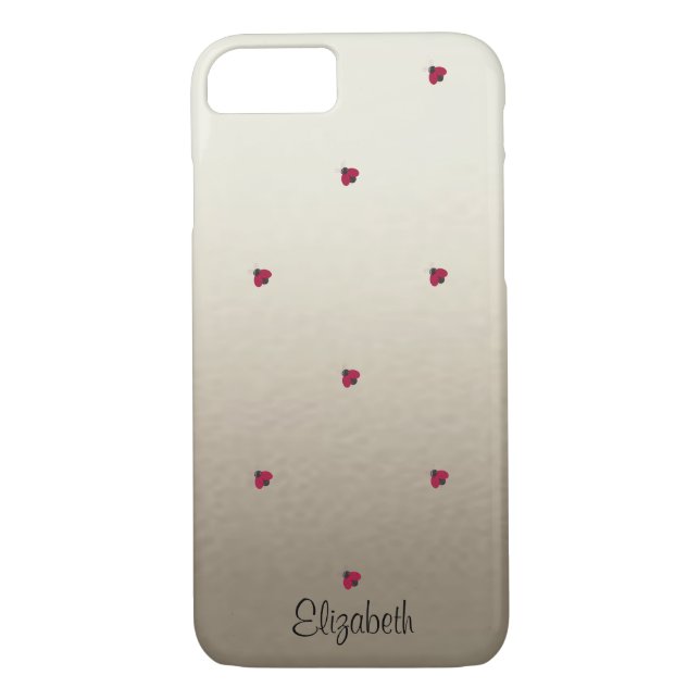 JUD,Ladybugs,Luminös Personlig Case-Mate iPhone Skal (Baksida)