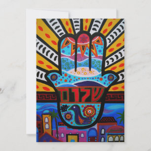 JUDAIC HAMSA FLADDERMUS PUB MITZVAH INVIKELSE INBJUDNINGAR