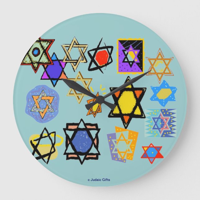 JUDAIC WALL CLOCKS - JEWISH HELGDAGARS - BEST GIFT STOR KLOCKA (Framsida)