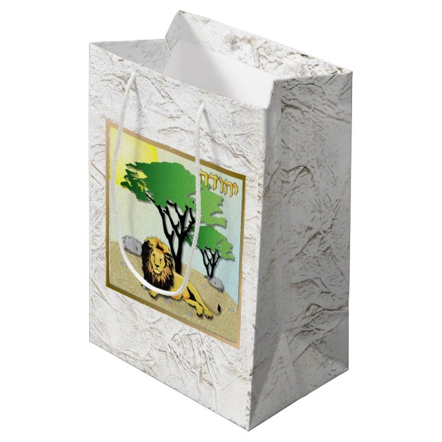 Judaica 12 stammar av Israel Art Judah Gift Bag (Framsidan Vinklad)
