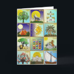 Judaica 12 stammar av Israel Art Panels Kort<br><div class="desc">Du visar Lee Hiller Design Collection. Apparatur,  gåvor och samlarföremål Lee Hiller Photography eller Digital Art Collection. Du kan visa hennes naturfotografi på http://HikeOurPlanet.com/ och följa hennes vandrande blogg i Hett Vår nationalpark.</div>