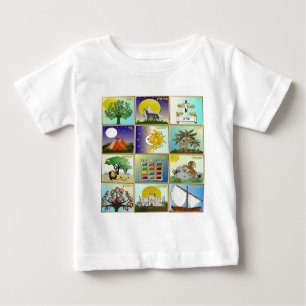 Judaica 12 stammar av Israel Art Panels T-shirt