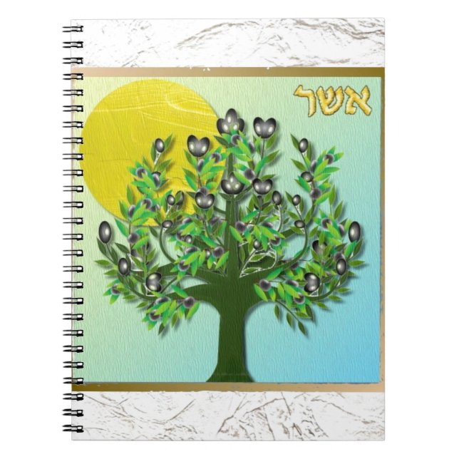 Judaica 12 stammar av Israel Asher Anteckningsbok (Framsidan)