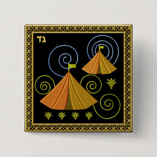 Judaica 12 stammar av Israel knäppas - gaden Knapp