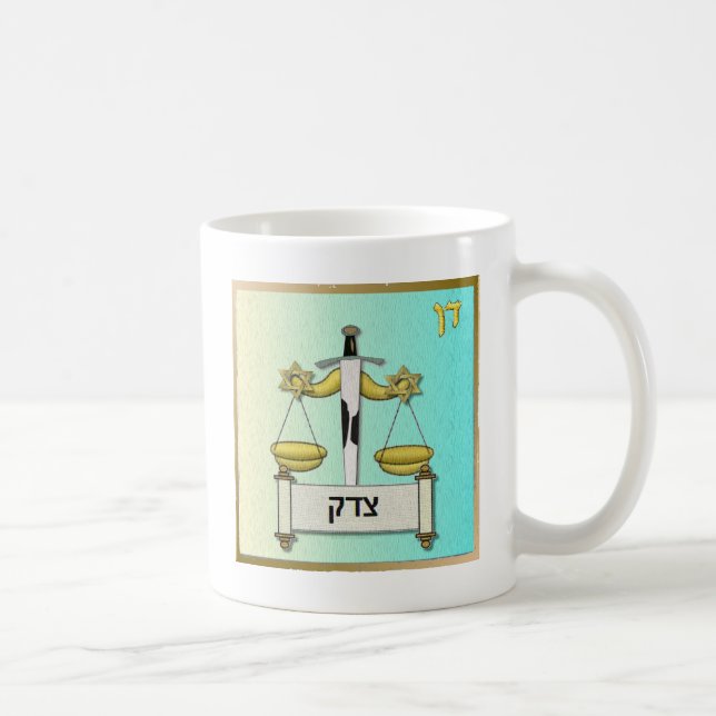 Judaica 12 Tribes Israel Dan Art Kaffemugg (Höger)