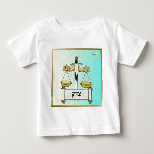 Judaica 12 Tribes Israel Dan Tee Shirt (Framsida)