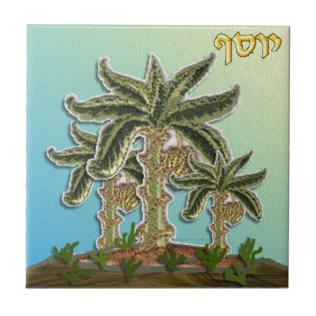 Judaica 12 Tribes Israel Joseph Kakelplatta (Framsidan)