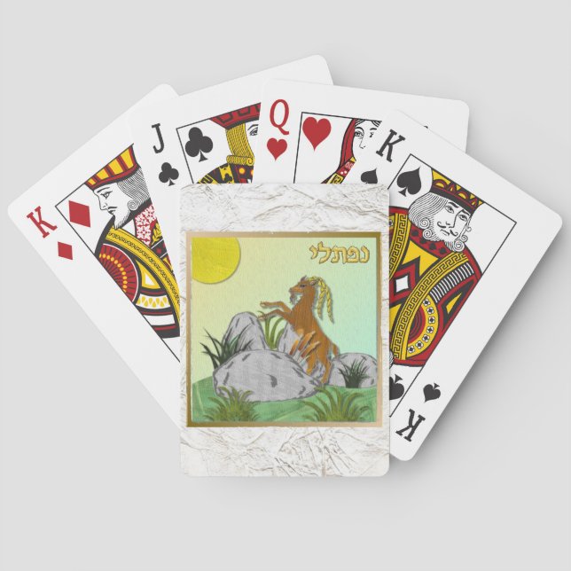 Judaica 12 Tribes Israel Naphtali Casinokort (Baksidan)