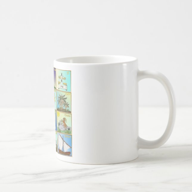 Judaica 12 Tribes of Israel Art Kaffemugg (Höger)