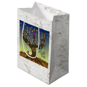 Judaica 12 Tribes of Israel Art Panels Gift Bag
