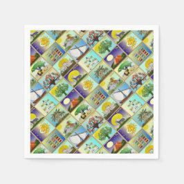 Judaica 12 Tribes of Israel Art Print Pappersservett