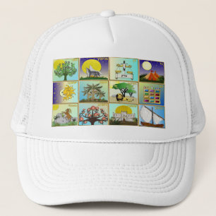 Judaica 12 Tribes of Israel Art Print Truckerkeps