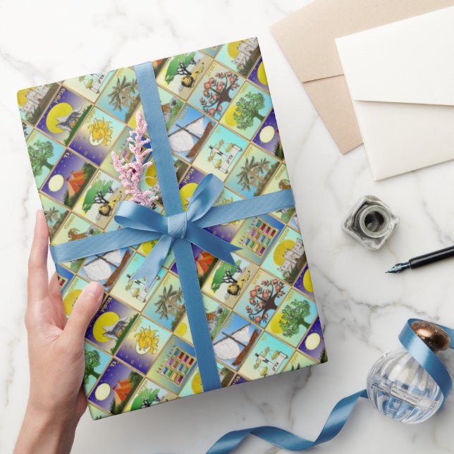 Judaica 12 Tribes of Israel Art Print Wrapping Pap Presentpapper (Gifting)