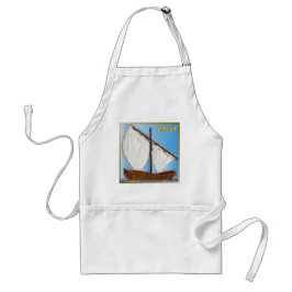 Judaica 12 Tribes of Israel Zebulun Art Förkläde