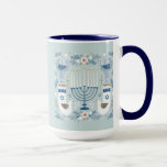 Judaica - Chanukah Mugg - GiSoftware - Helgdagar<br><div class="desc">Judiska Helgdagar - Chanukah - Helgdag-gåvor - Hanukah - Kaffe koppar - Köksdesign - Tradition - festival för Ljus</div>