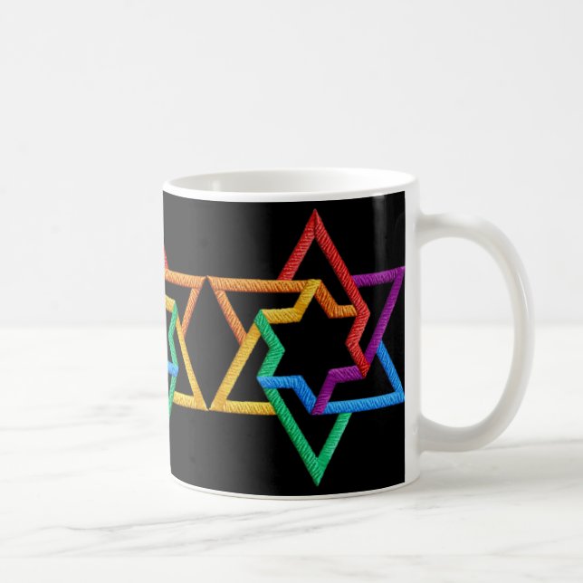 Judaica davidsstjärnamugg kaffemugg (Höger)