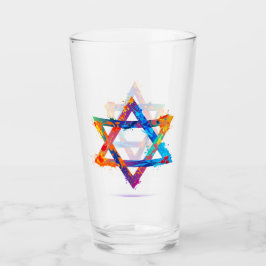 Judaica - Drink Glasses - Jewish Stars - Gifts Glaskopp