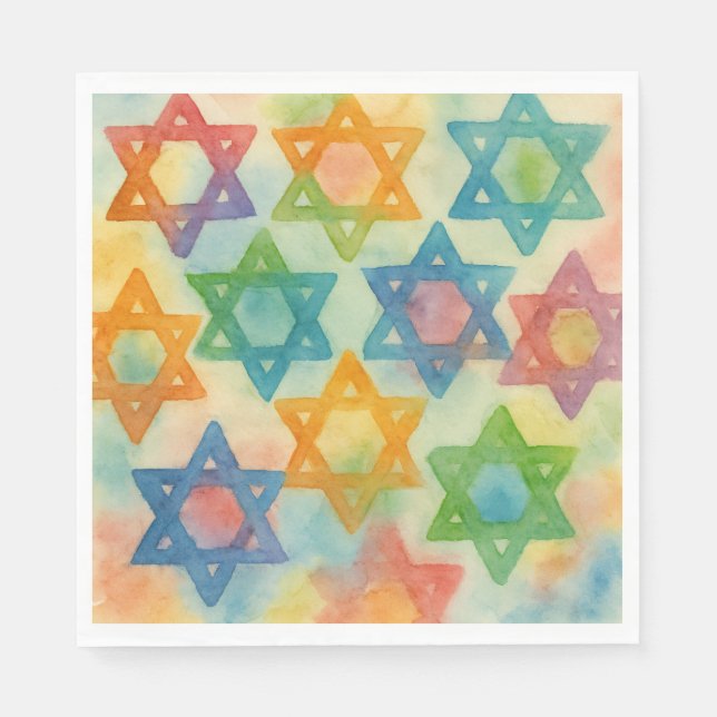 Judaica Gifts - Anpassadet Aprons - Judiska stjärn Pappersservett (Framsidan)