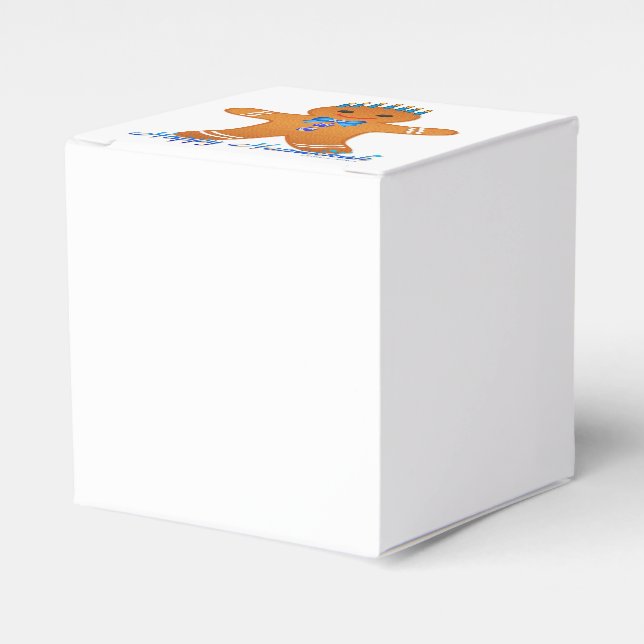 Judaica Hanukkah Pepparkaksgubbe Menorah Presentaskar (Framsidan Sidan)