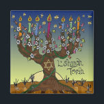 Judaica L'shanah Tovah Livets träd Gifts Apparel Magnet<br><div class="desc">Du visar Lee Hiller Design Collection. Apparatur,  gåvor och samlarföremål Lee Hiller Photography eller Digital Art Collection. Du kan visa hennes naturfotografi på http://HikeOurPlanet.com/ och följa hennes vandrande blogg i Hett Vår nationalpark.</div>