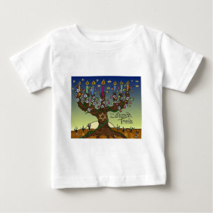 Judaica L'shanah Tovah Livets träd Gifts Apparel Tee Shirt