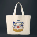 Judaica Lycklig Hanukkah Dancing Dreidels Doughnut Jumbo Tygkasse<br><div class="desc">Du tittar på Lee Hiller-designsamlingen av Hem- och Office Decor,  Apparel,  Gifts and Collectibles. Utformningen omfattar Lee Hiller Photography och Mixed Media Digital Art Collection. Du kan visa hennes naturfotografi på http://HikeOurPlanet.com/ och följa hennes vandrande blogg i Hett Vår nationalpark.</div>