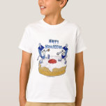 Judaica Lycklig Hanukkah Dancing Dreidels Doughnut T-shirt<br><div class="desc">Du tittar på Lee Hiller-designsamlingen av Hem- och Office Decor,  Apparel,  Gifts and Collectibles. Utformningen omfattar Lee Hiller Photography och Mixed Media Digital Art Collection. Du kan visa hennes naturfotografi på http://HikeOurPlanet.com/ och följa hennes vandrande blogg i Hett Vår nationalpark.</div>
