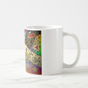 Judaica Lycklig Purim Jewish Helgdag Gifts Apparat Kaffemugg