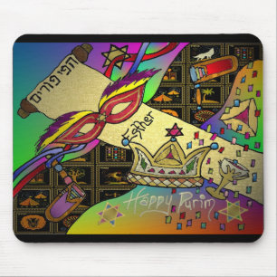 Judaica Lycklig Purim Jewish Helgdag Gifts Apparat Musmatta