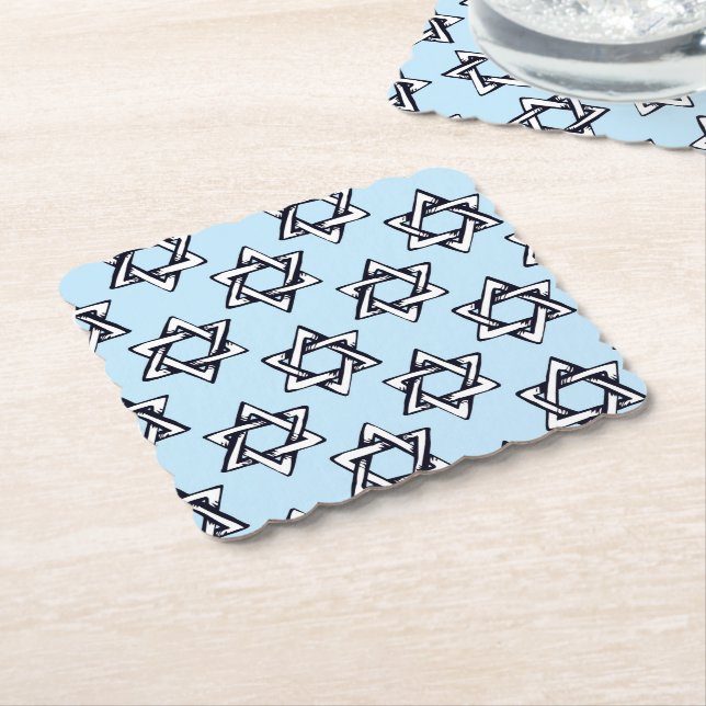 Judaica - Party Supplies - Pappra Underlägg Bulk Papper (Vinklad)