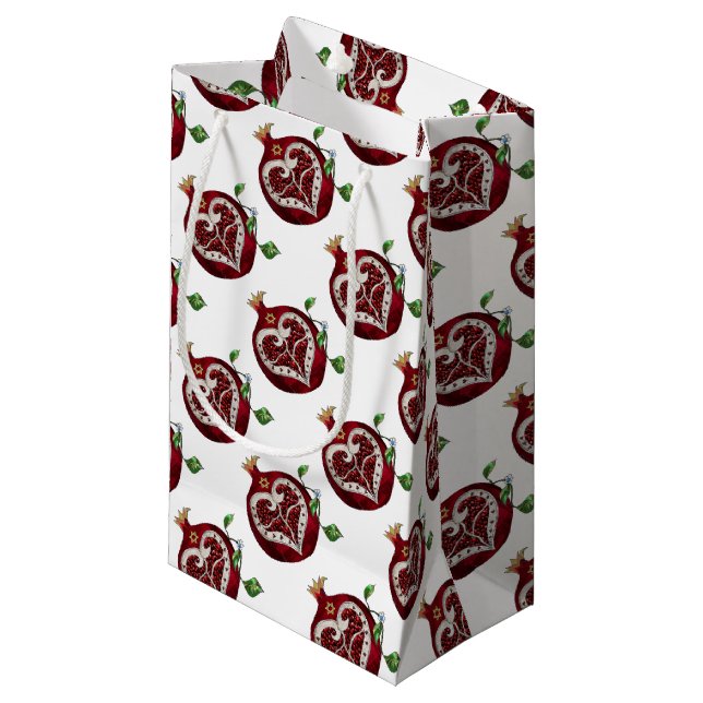 Judaica Pomegranate Heart Hanukkah Rosh Hashanah (Framsidan Vinklad)