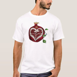 Judaica Pomegranate Heart Hanukkah Rosh Hashanah T-shirt