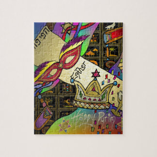 Judaica Purim Esther Firande Art Skriv ut Pussel