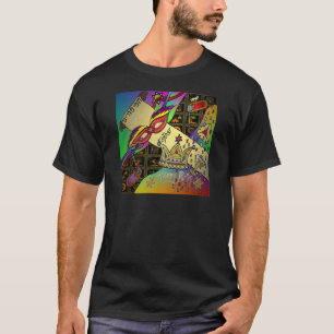 Judaica Purim Esther Firande Art Skriv ut Tee Shirt