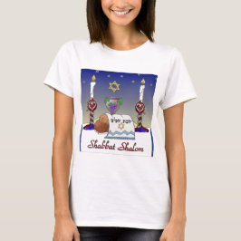 Judaica Shabbat Shalom Art Print T-shirt