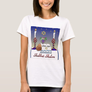 Judaica Shabbat Shalom Art Print T-shirt