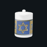 Judaica Star David Metall Guld Blue<br><div class="desc">Du visar Lee Hiller Design Collection. Apparatur,  gåvor och samlarföremål Lee Hiller Photography eller Digital Art Collection. Du kan visa hennes naturfotografi på http://HikeOurPlanet.com/ och följa hennes vandrande blogg i Hett Vår nationalpark.</div>