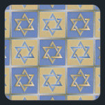 Judaica Star David Metall Guld Blue Fyrkantigt Klistermärke<br><div class="desc">Du visar Lee Hiller Design Collection. Apparatur,  gåvor och samlarföremål Lee Hiller Photography eller Digital Art Collection. Du kan visa hennes naturfotografi på http://HikeOurPlanet.com/ och följa hennes vandrande blogg i Hett Vår nationalpark.</div>