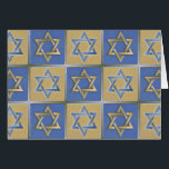 Judaica Star David Metall Guld Blue Hälsningskort<br><div class="desc">Du visar Lee Hiller Design Collection. Apparatur,  gåvor och samlarföremål Lee Hiller Photography eller Digital Art Collection. Du kan visa hennes naturfotografi på http://HikeOurPlanet.com/ och följa hennes vandrande blogg i Hett Vår nationalpark.</div>