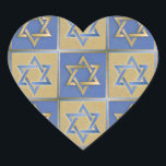 Judaica Star David Metall Guld Blue Hjärtformat Klistermärke<br><div class="desc">Du visar Lee Hiller Design Collection. Apparatur,  gåvor och samlarföremål Lee Hiller Photography eller Digital Art Collection. Du kan visa hennes naturfotografi på http://HikeOurPlanet.com/ och följa hennes vandrande blogg i Hett Vår nationalpark.</div>