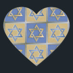 Judaica Star David Metall Guld Blue Hjärtformat Klistermärke<br><div class="desc">Du visar Lee Hiller Design Collection. Apparatur,  gåvor och samlarföremål Lee Hiller Photography eller Digital Art Collection. Du kan visa hennes naturfotografi på http://HikeOurPlanet.com/ och följa hennes vandrande blogg i Hett Vår nationalpark.</div>